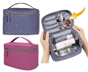 Lüks Çok Bölmeli Makyaj Çantası