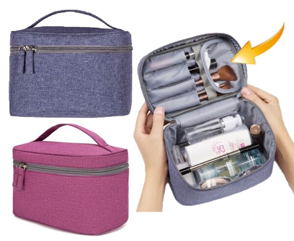 Lüks Çok Bölmeli Makyaj Çantası