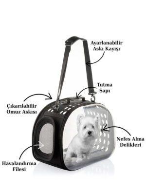 NS Reliable Pet Kedi-köpek Taşıma Çantası Uzay Kapsülü Nefes Katlanabilir