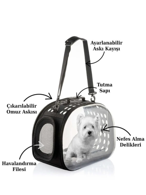 NS Reliable Pet Kedi-köpek Taşıma Çantası Uzay Kapsülü Nefes Katlanabilir