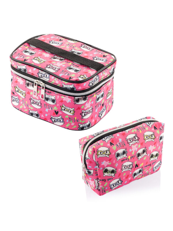 NS Reliable 2'li Set Seyahat Makyaj Organizatörü Çok Fonksiyonlu Kozmetik Çanta