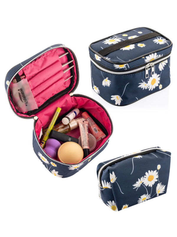 NS Reliable 2'li Set Seyahat Makyaj Organizatörü Çok Fonksiyonlu Kozmetik Çanta