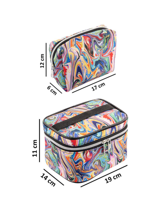NS Reliable 2'li Set Seyahat Makyaj Organizatörü Çok Fonksiyonlu Kozmetik Çanta