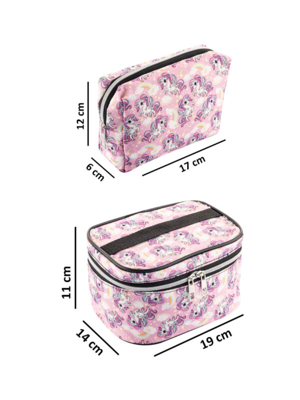 NS Reliable 2'li Set Seyahat Makyaj Organizatörü Çok Fonksiyonlu Kozmetik Çanta