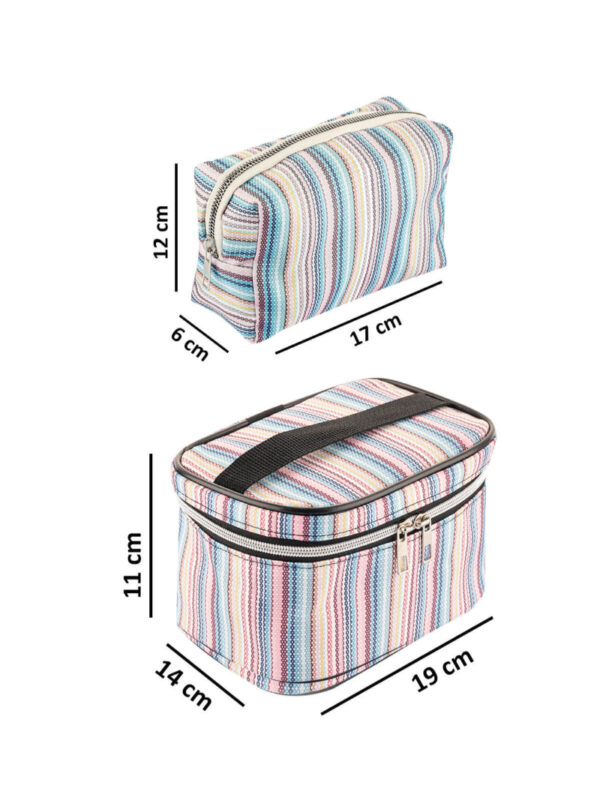 NS Reliable 2'li Set Seyahat Makyaj Organizatörü Çok Fonksiyonlu Kozmetik Çanta
