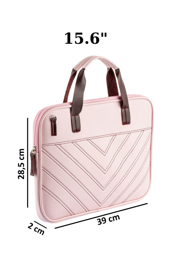 850-pembe-15.6inc-2 NS Reliable 13”-13.3″-14”-15.6″ ile Uyumlu Notebook Macbook Laptop Çantası